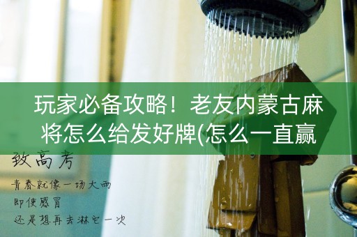 玩家必备攻略！老友内蒙古麻将怎么给发好牌(怎么一直赢)