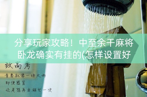 分享玩家攻略！中至余干麻将卧龙确实有挂的(怎样设置好牌)