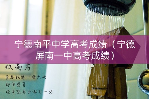 宁德南平中学高考成绩（宁德屏南一中高考成绩）