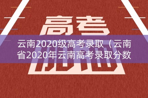 云南2020级高考录取（云南省2020年云南高考录取分数线）