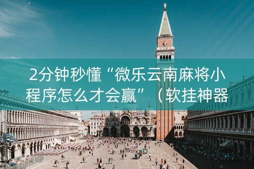 2分钟秒懂“微乐云南麻将小程序怎么才会赢”（软挂神器)