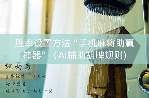 胜率设置方法“手机麻将助赢神器”（AI辅助胡牌规则)