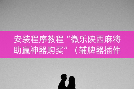 安装程序教程“微乐陕西麻将助赢神器购买”（辅牌器插件购买)