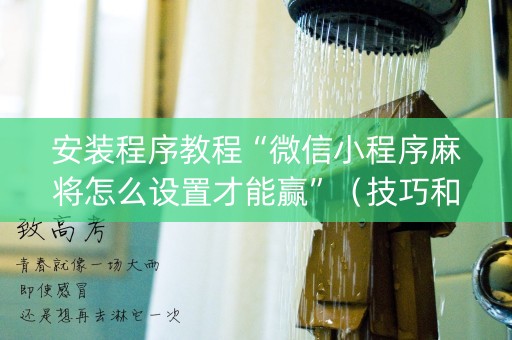 安装程序教程“微信小程序麻将怎么设置才能赢”（技巧和打好牌方法)