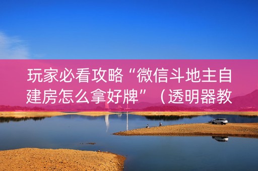 玩家必看攻略“微信斗地主自建房怎么拿好牌”（透明器教程)