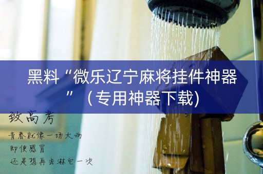 黑料“微乐辽宁麻将挂件神器”（专用神器下载)