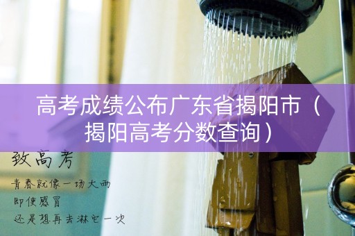高考成绩公布广东省揭阳市（揭阳高考分数查询）
