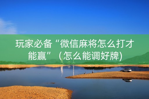 玩家必备“微信麻将怎么打才能赢”（怎么能调好牌)