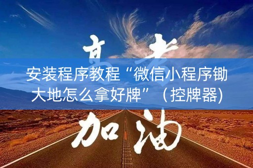 安装程序教程“微信小程序锄大地怎么拿好牌”（控牌器)
