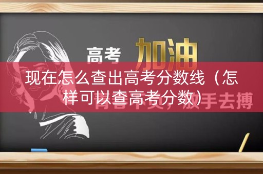 现在怎么查出高考分数线（怎样可以查高考分数）