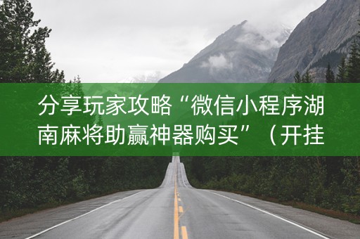 分享玩家攻略“微信小程序湖南麻将助赢神器购买”（开挂神器下载)