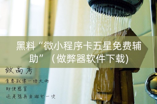 黑料“微小程序卡五星免费辅助”（做弊器软件下载)