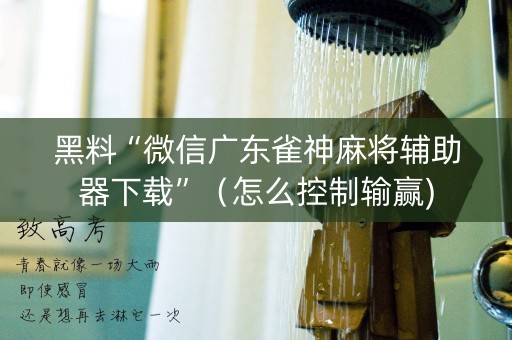 黑料“微信广东雀神麻将辅助器下载”（怎么控制输赢)