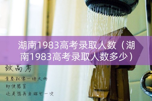 湖南1983高考录取人数（湖南1983高考录取人数多少）