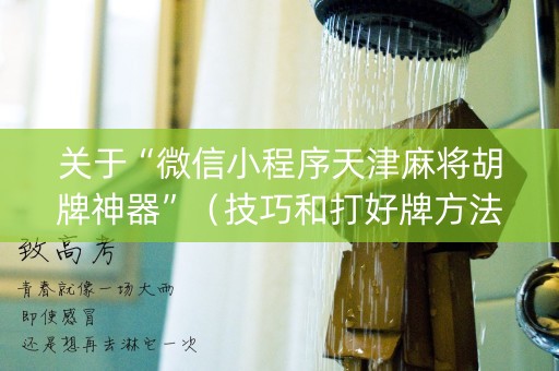 关于“微信小程序天津麻将胡牌神器”（技巧和打好牌方法)