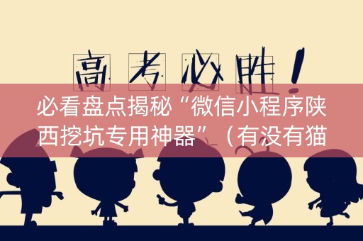 必看盘点揭秘“微信小程序陕西挖坑专用神器”（有没有猫腻)
