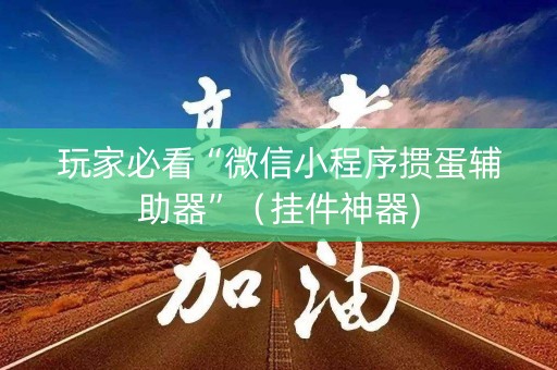 玩家必看“微信小程序掼蛋辅助器”（挂件神器)