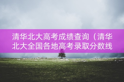 清华北大高考成绩查询（清华北大全国各地高考录取分数线）