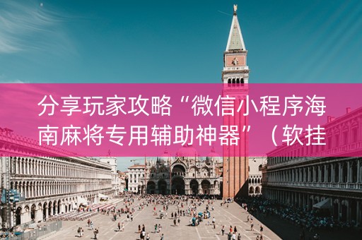 分享玩家攻略“微信小程序海南麻将专用辅助神器”（软挂神器)