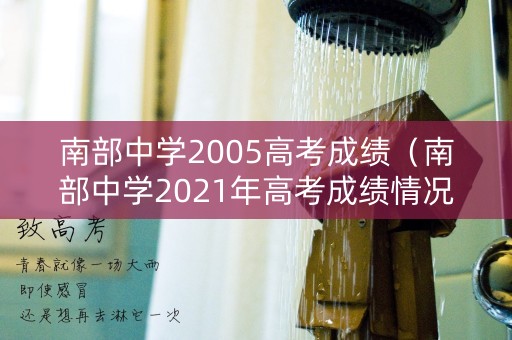 南部中学2005高考成绩（南部中学2021年高考成绩情况）