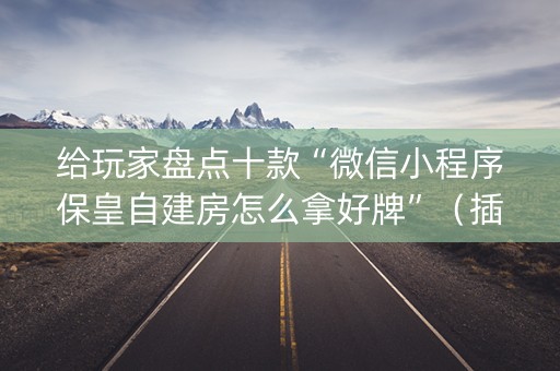 给玩家盘点十款“微信小程序保皇自建房怎么拿好牌”（插件开挂免费AI)