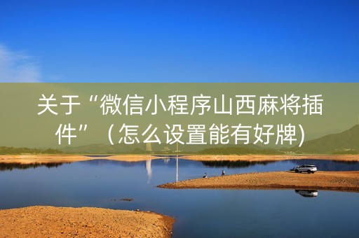 关于“微信小程序山西麻将插件”（怎么设置能有好牌)