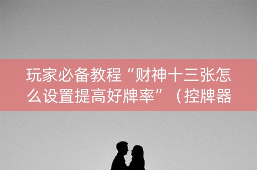 玩家必备教程“财神十三张怎么设置提高好牌率”（控牌器)