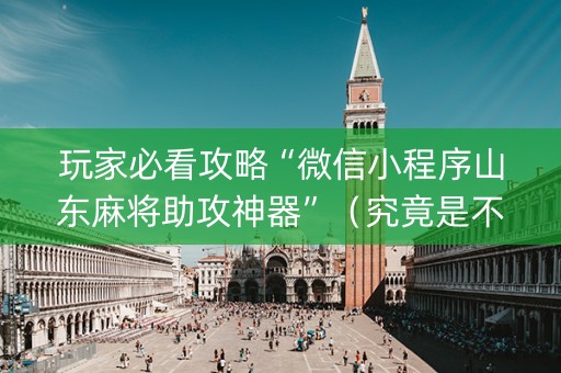 玩家必看攻略“微信小程序山东麻将助攻神器”（究竟是不是有挂)