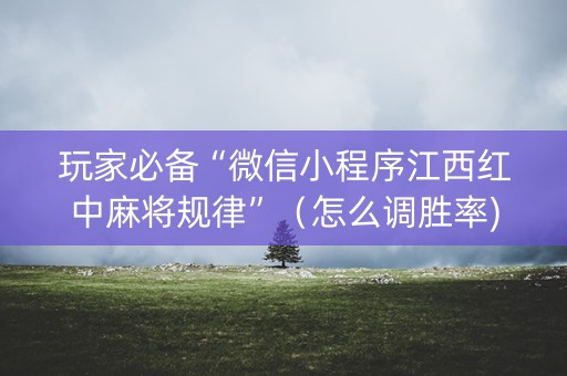 详细阅读:玩家必备“微信小程序江西红中麻将规律”(怎么调胜率) 玩家必备“微信小程序江西红中麻将规律”(怎么调胜率)
