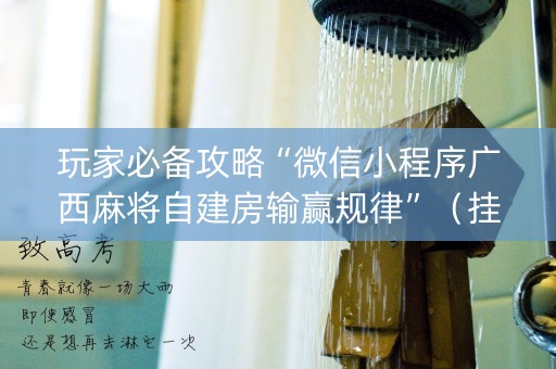玩家必备攻略“微信小程序广西麻将自建房输赢规律”（挂件神器)
