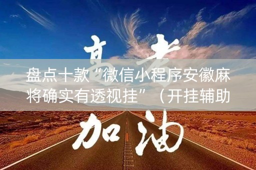 盘点十款“微信小程序安徽麻将确实有透视挂”（开挂辅助器插件)