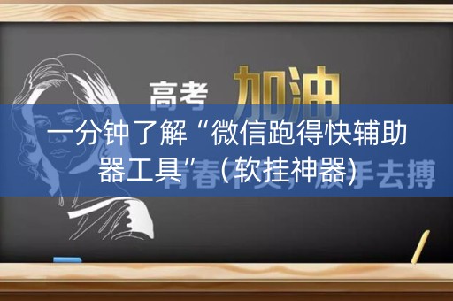一分钟了解“微信跑得快辅助器工具”（软挂神器)