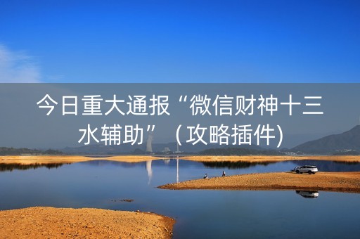 今日重大通报“微信财神十三水辅助”（攻略插件)