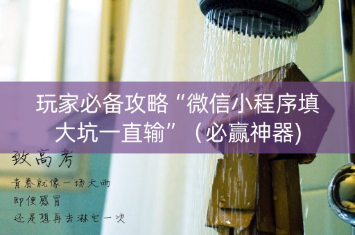 玩家必备攻略“微信小程序填大坑一直输”（必赢神器)