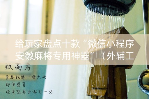 给玩家盘点十款“微信小程序安徽麻将专用神器”（外辅工具)