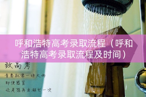 呼和浩特高考录取流程（呼和浩特高考录取流程及时间）