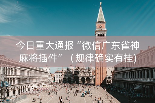 今日重大通报“微信广东雀神麻将插件”（规律确实有挂)