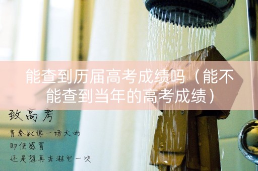 能查到历届高考成绩吗（能不能查到当年的高考成绩）