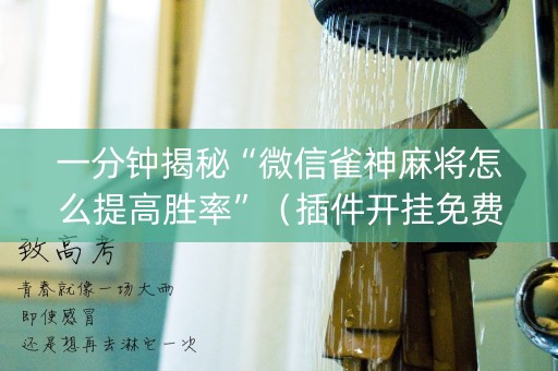 一分钟揭秘“微信雀神麻将怎么提高胜率”（插件开挂免费AI)