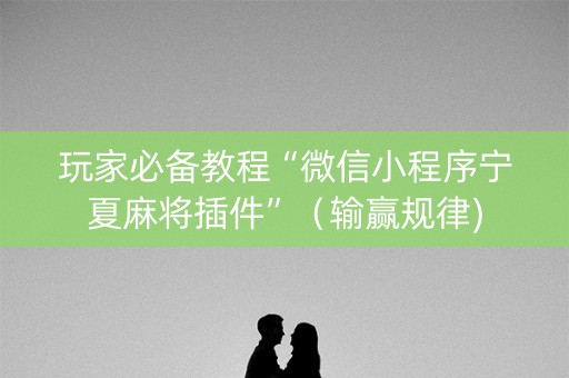 玩家必备教程“微信小程序宁夏麻将插件”（输赢规律)