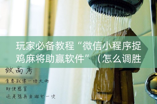 玩家必备教程“微信小程序捉鸡麻将助赢软件”（怎么调胜率)