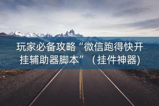 玩家必备攻略“微信跑得快开挂辅助器脚本”（挂件神器)