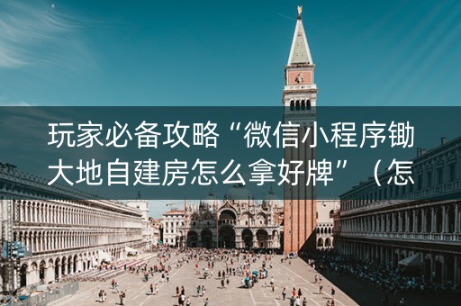 玩家必备攻略“微信小程序锄大地自建房怎么拿好牌”（怎么设置才能赢)