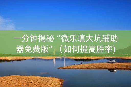 一分钟揭秘“微乐填大坑辅助器免费版”（如何提高胜率)