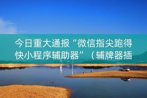 今日重大通报“微信指尖跑得快小程序辅助器”（辅牌器插件购买)