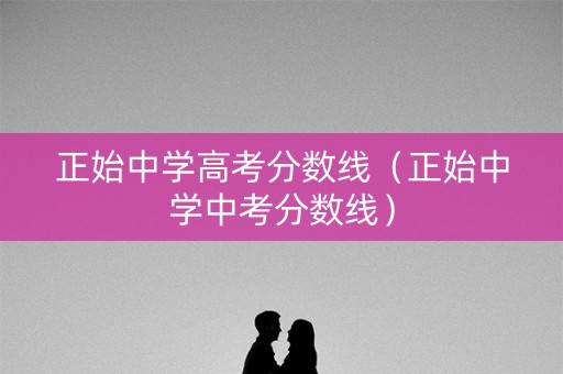 正始中学高考分数线（正始中学中考分数线）