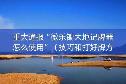 重大通报“微乐锄大地记牌器怎么使用”（技巧和打好牌方法)