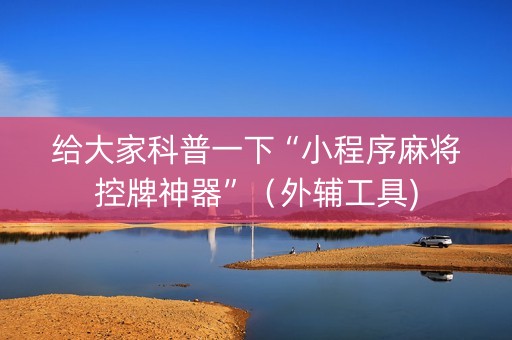 给大家科普一下“小程序麻将控牌神器”（外辅工具)