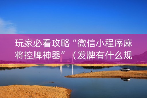玩家必看攻略“微信小程序麻将控牌神器”（发牌有什么规律吗)