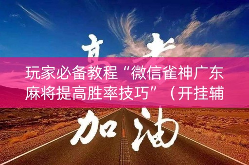 玩家必备教程“微信雀神广东麻将提高胜率技巧”（开挂辅助脚本)